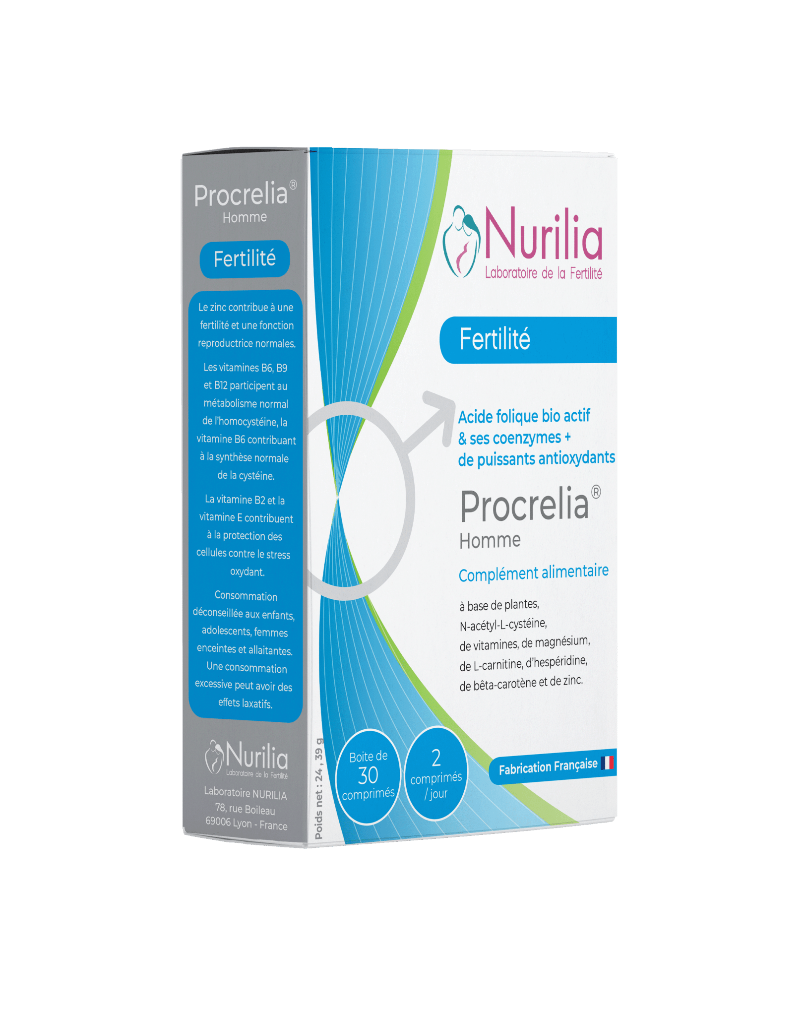 Procrelia® Homme (deux par mois) Nurilia